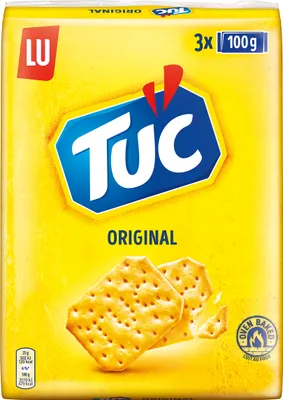Image de TUC Original croustillant doux au goût en paquet pratique de trois 3x100g