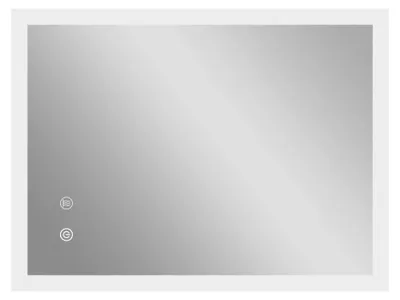 Immagine prodotto di kleankin Specchio Bagno LED con 3 Colori, Luminositš€ Regolabile e Design Antiappannamento, in Metallo e Vetro, 80x60x3cm