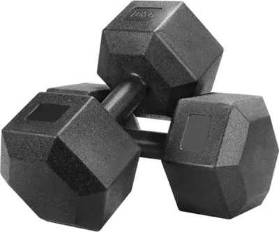 Produktbild von Yaheetech 2er Set 10 kg Kurzhanteln, Hexagon Hanteln, PVC Beschichtung, rollsicher, für Workout Krafttraining