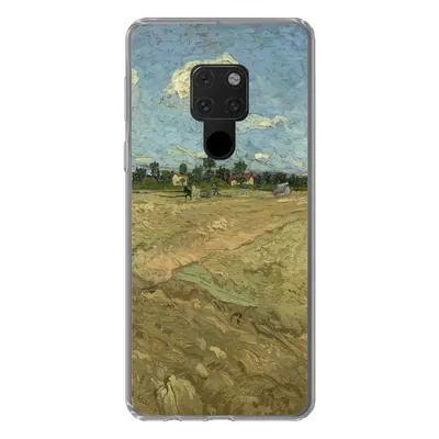 Produktbild von MuchoWow® Handyhülle Schutzhülle Hülle für Huawei P40 Lite Gepflügte Felder - Vincent van Gogh Silikon Softcase Handy Hülle - Handy