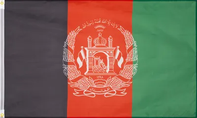 Produktbild von MUWO "Nations Together" | Afghanistan Flagge | 150×90 cm | Verstärktes Besatzband | Doppelt gesäumte Ränder | MW-5