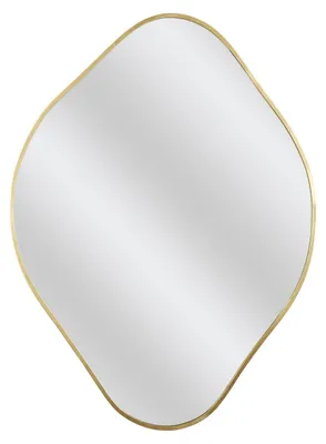 Produktbild von Home Deco Factory Spiegel - gold - 44 x 60 cm - Wandspiegel - Rautenform