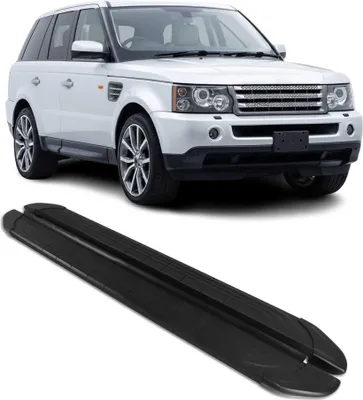 Image de Marchepieds Latéraux pour Range Rover Sport L320 2005-2013 2Pcs Alu Noir