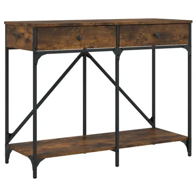 Immagine prodotto di vidaXL Tavolino da salotto in rovere affumicato 100x39x78,5 cm in materiale derivato dal legno