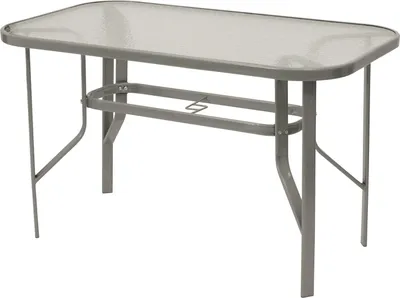 Produktbild von DEGAMO Gartengarnitur Sitzgruppe Gartenset Gartenmöbelset RAVENNA 5-teilig, 4x Klappsessel + Glastisch 70x120cm