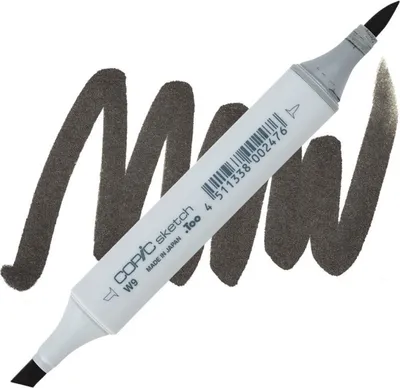 Obrázok produktu pre COPIC Sketch obojstranný štetec a dláto, W9 Teplá sivá 9