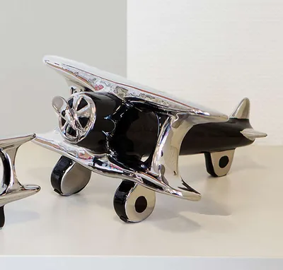 Produktbild von Casablanca Deko Flugzeug aus Keramik
