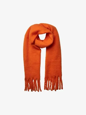 Produktbild von Pieces PCNIKITA Schal für Damen, orange, 190x45 cm, aus nachhaltiger Produktion