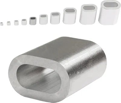 Produktbild von Aluminium Pressklemmen Alupressklemmen Presshülsen 4 mm 100 Stück