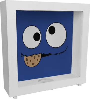 Produktbild von Keks-Monster Rahmen Spardose aus Holz