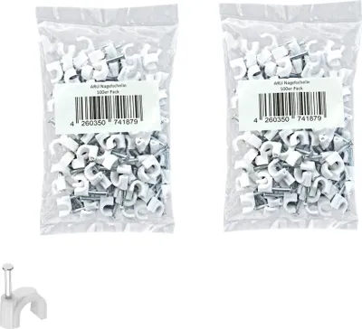Produktbild von 200x ARLI Nagelschelle 12 mm weiß