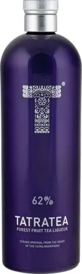 A bottle of Tatratea Forest Fruit Tea Liqueur.