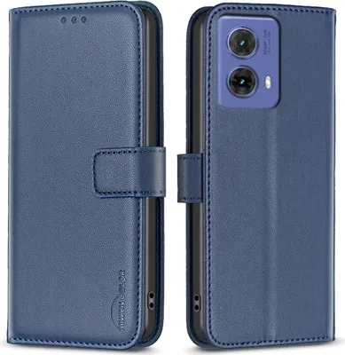 Produktbild von Motorola Moto G85 Hülle - BINFEN Klapphülle - Blau