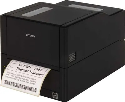 Image de Citizen CL-E321, transfert thermique direct, 203 x 203 ppp, 200 mm/s, câble, noir