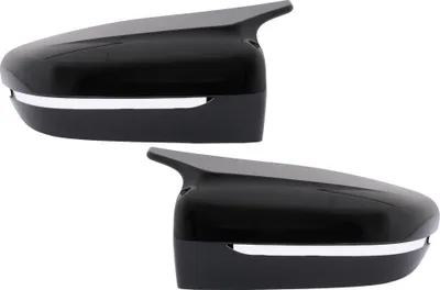Image de Caches rétroviseurs pour BMW 3 G20 G21 G28 2017+ Noir brillant M Sport Look LHD.