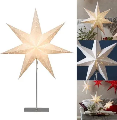 Productafbeelding van Verlichte Kerstster voor Binnen - Decoratieve Adventsster met Licht