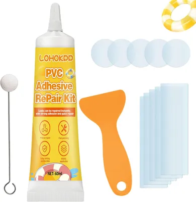 Produktbild von Reparaturset für Schwimmbecken 60 ml, wasserdichter PVC-Kleber, für Boot