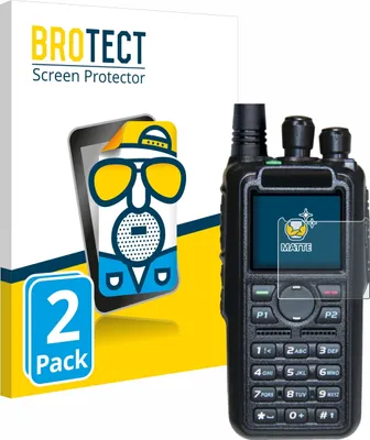 Produktbild von 2x BROTECT Schutzfolie für AnyTone AT-D878UV II Plus Displayschutz Displayschutzfolie Folie Matt Entspiegelungsfolie