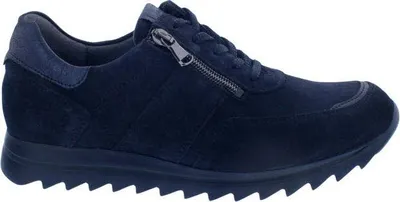Produktbild von Waldläufer Haiba Sneaker 923023-300-194, Order (Veloursleder)/ Bronx/ Gree, Notte (dunkelblau), Weite H 40