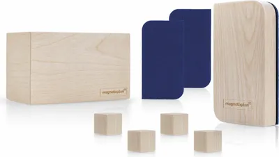 Produktbild von Magnetoplan Whiteboard Essentials Kit Wood Series - 8 Teile
