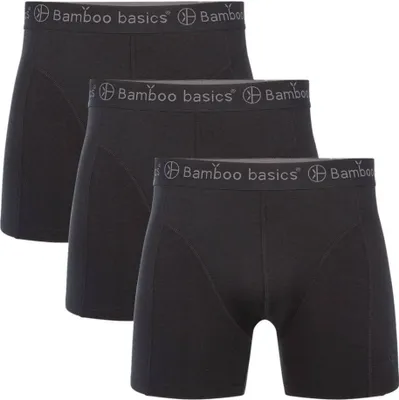 Produktbild von Bamboo Basics Boxershort Rico - Black - 3-Pack, Farbe:Black, Größe:L