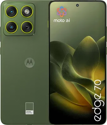 Produktbild von Motorola Edge 70 Smartphone mit 12 GB RAM und 512 GB Speicher, Pantone Bronze Green