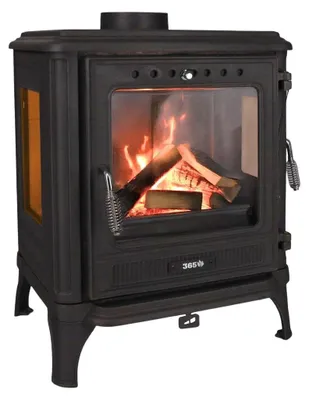 Produktbild von 365® Kaminofen Ferrox 55 Panorama Plus 7 kW Gusseisen A+