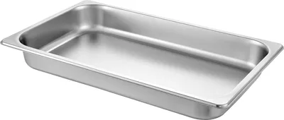 Produktbild von SucceBuy Dampftisch-Pfannen, 53,6 x 32,1 x 6,6 cm, tief, Edelstahl-Lebensmittelbehälter, volle Größe, 8,5 l, Hotel-Pfannen, Ofenblech, Anti-Stau, 6er-Pack