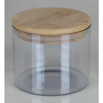 Image de 12x bocaux à provisions Couvercle en bambou Boîte Récipient Conservation Céréales Pâtes Riz