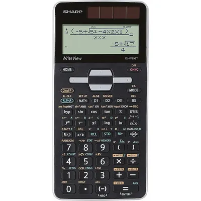 Produktbild von Sharp Schulrechner EL-W506 T-GY 640 Funktionen, Solar/Batterie,Grau