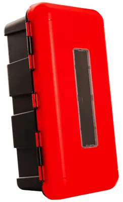 Produktbild von DAKEN REGON Feuerlöscherkasten 6kg Rot 620x335x240mm Feuerlöscherbox für LKW Anhänger Schutzbox wetterfest