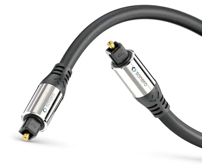 Obrázek produktu pro sonero S-OC100-050, Toslink, Samec, Toslink, Samec, 5 m, Černá