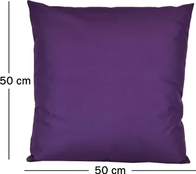 Produktbild von JACK 1x 50x50cm Outdoor Kissenhülle Bezug Lounge Garten Einfarbig, Farbe:Violett