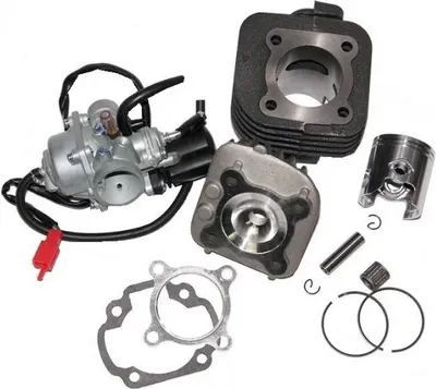 Produktbild von 70ccm Racing Zylinder KIT VERGASER 17,5mm + Nadel Lager für KEEWAY RY8 50 Luft Zylinderkit