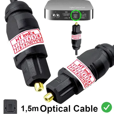 Produktbild von 1,5m Audio Optisches Toslink Kabel für LiNKFOR Optischer Splitter Verteiler