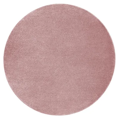 Imagen del producto de Alfombra SOFTY circulo llanura color sólido  rosado circulo 150 cm
