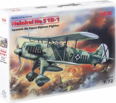 Obrázek produktu pro Heinkel He-51 B-1 Spanish fighter-biplane - ICM 72191 1:72