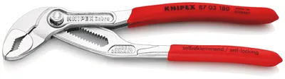 Produktbild von Knipex Cobra, Slip-joint, Chromium-vanadium steel, Kunststoff, Rot