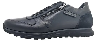 Image de Bugatti Cirino : chaussures pour hommes, modèle à lacets, couleur noire, adaptées pour un usage décontracté, compatibles avec des semelles intérieures amovibles