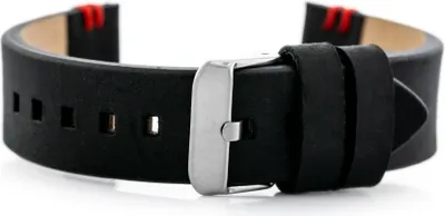 Immagine prodotto di Cinturino in pelle W110 - nero/rosso - 22 mm