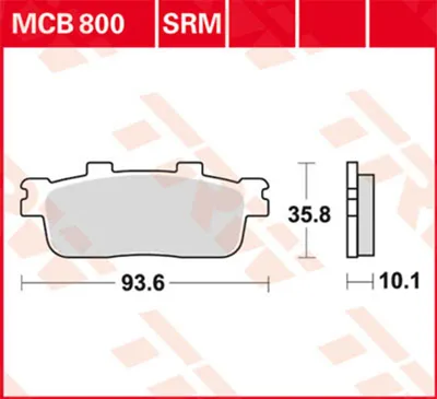 Obrázek produktu pro TRW Bremsbelag Trw Organ. Mcb 800