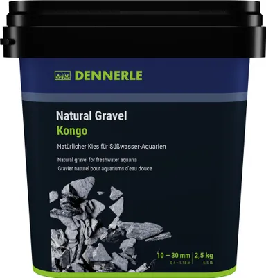 Produktbild von Dennerle Natural Gravel Kongo, 10 - 30 mm, 2,5 kg