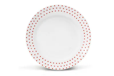 Obrázek produktu pro Porcelánový talíř dezertní, 21 cm, český porcelán, Leander, BeFree, červená