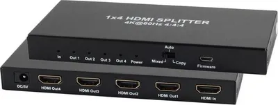 Produktbild von HDMI Verteiler 1x IN – 4x OUT, 4K2K 60Hz