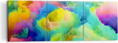 Produktbild von Bild auf Leinwand - Leinwandbild - Abstraktion modern - 120x40cm - Wand Bild - Wanddeko - Leinwanddruck - Bilder - Kunstdruck - Wanddekoration - Leinwand bilder - Wandkunst - CA120x40-4055