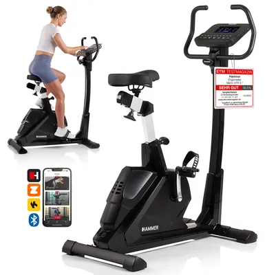 Zdjęcie produktu dla Ergometr HAMMER Varon XTR II, rower treningowy, 16 programów, Kinomap, Zwift
