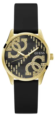 Obrázok produktu pre Guess dámske analógové hodinky čierne/zlaté G STITCH GW0755L3