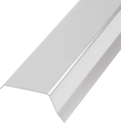 Produktbild von Daprona Attika Blech, Traufblech 2m, 45mm Silber Dacheindeckung aus Aluminium, geeignet für Attika, Ortgang, Traufbohle, Anwendbar für Flachdach und Steildach