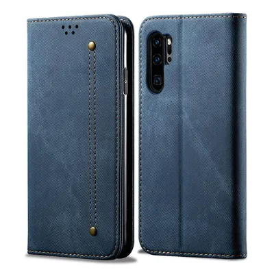 Immagine prodotto di Custodia Huawei P30 Pro, custodia in pelle con chiusura magnetica e funzione stand per Huawei P30 Pro blu