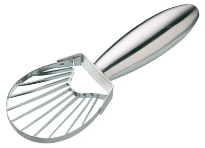 Avocadoschneider und -entkerner, 18 cm, Silber, Edelstahl